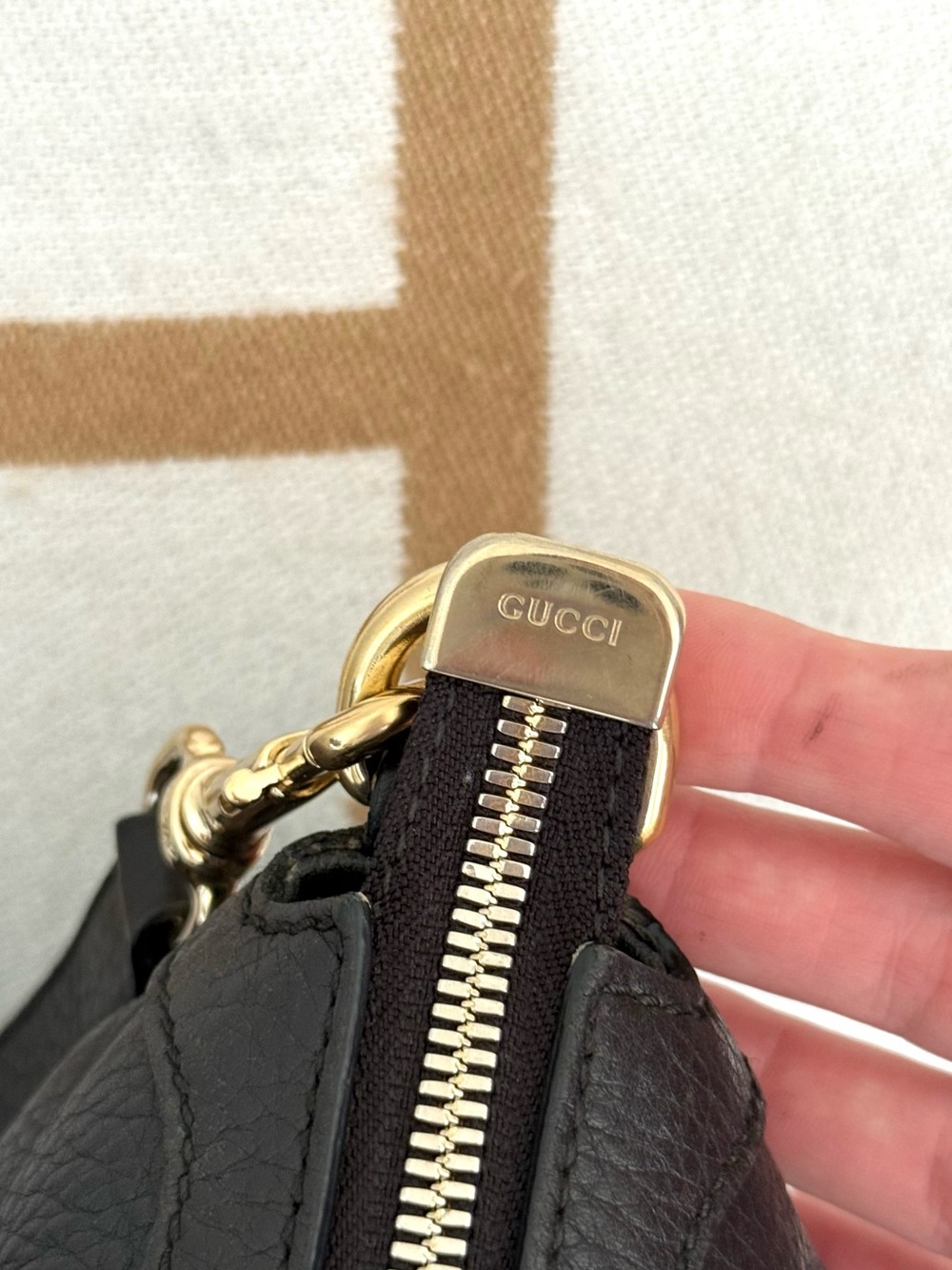 Authentic Gucci SoHo 2Way shoulder bag black leather gold hardware medium - Picture 14 of 16